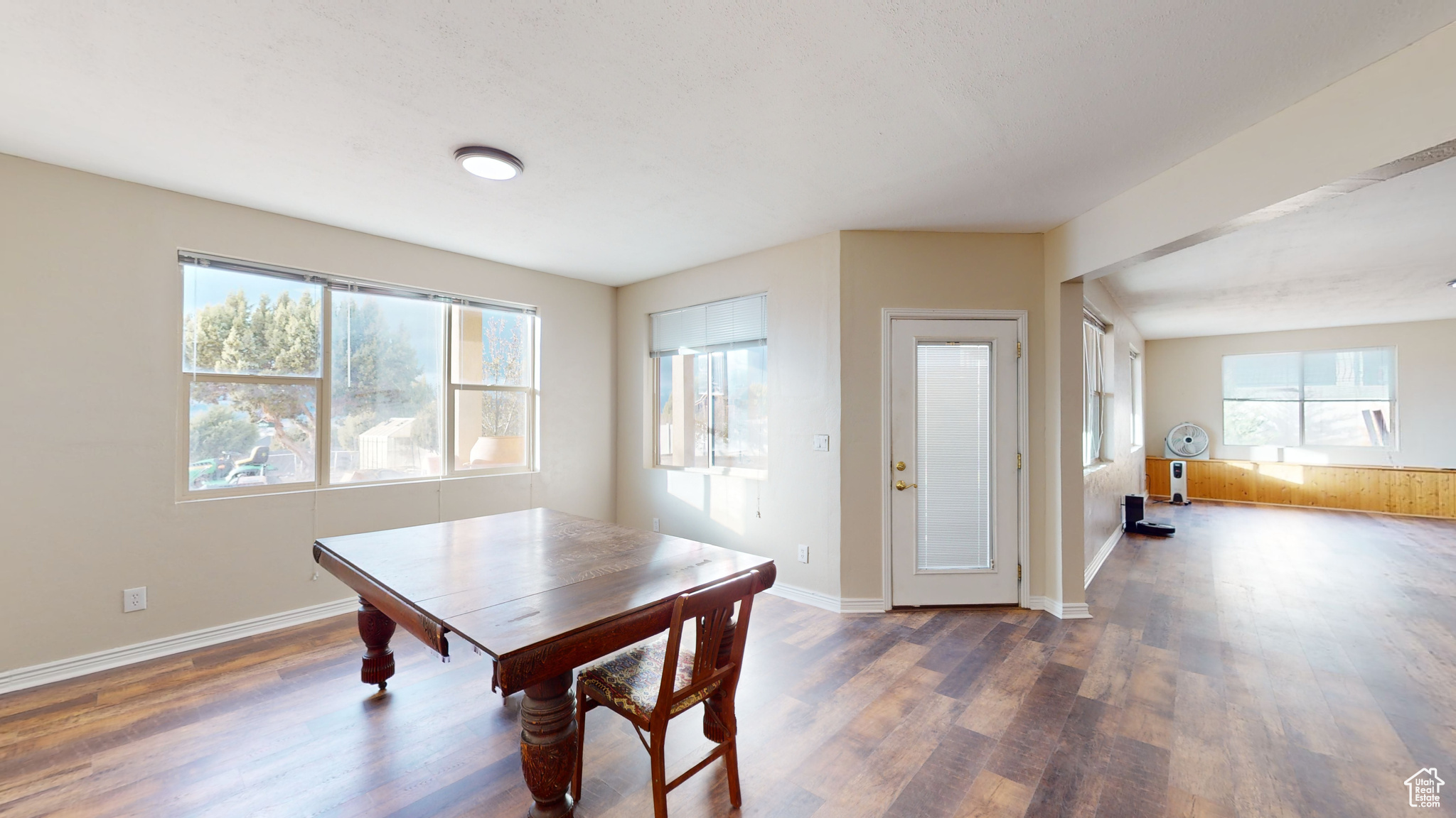 Dining room featuring dark hardwood / wood-style flooring