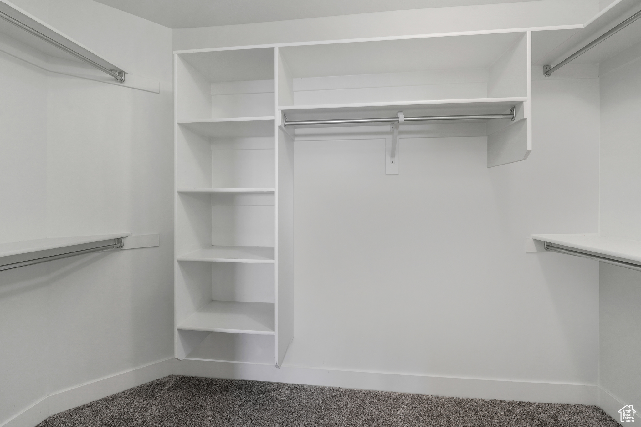 Walk in closet featuring carpet flooring