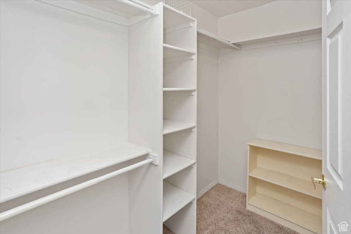 Master bedroom walk in closet