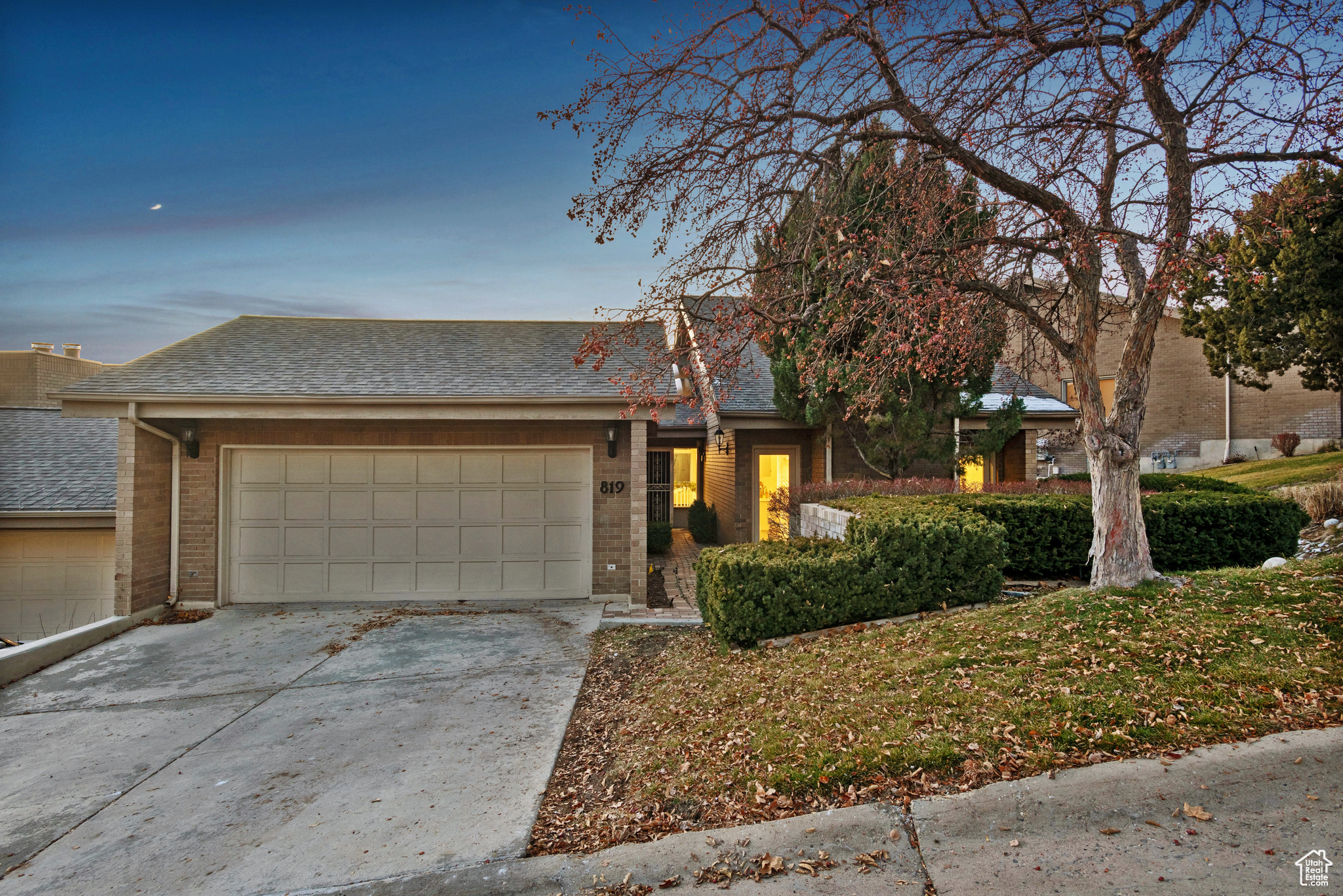 Ranch-style home featuring a garage