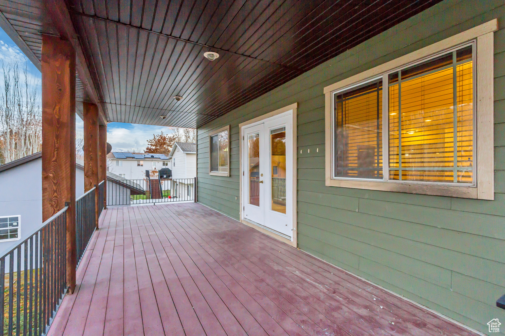 Deck with french doors