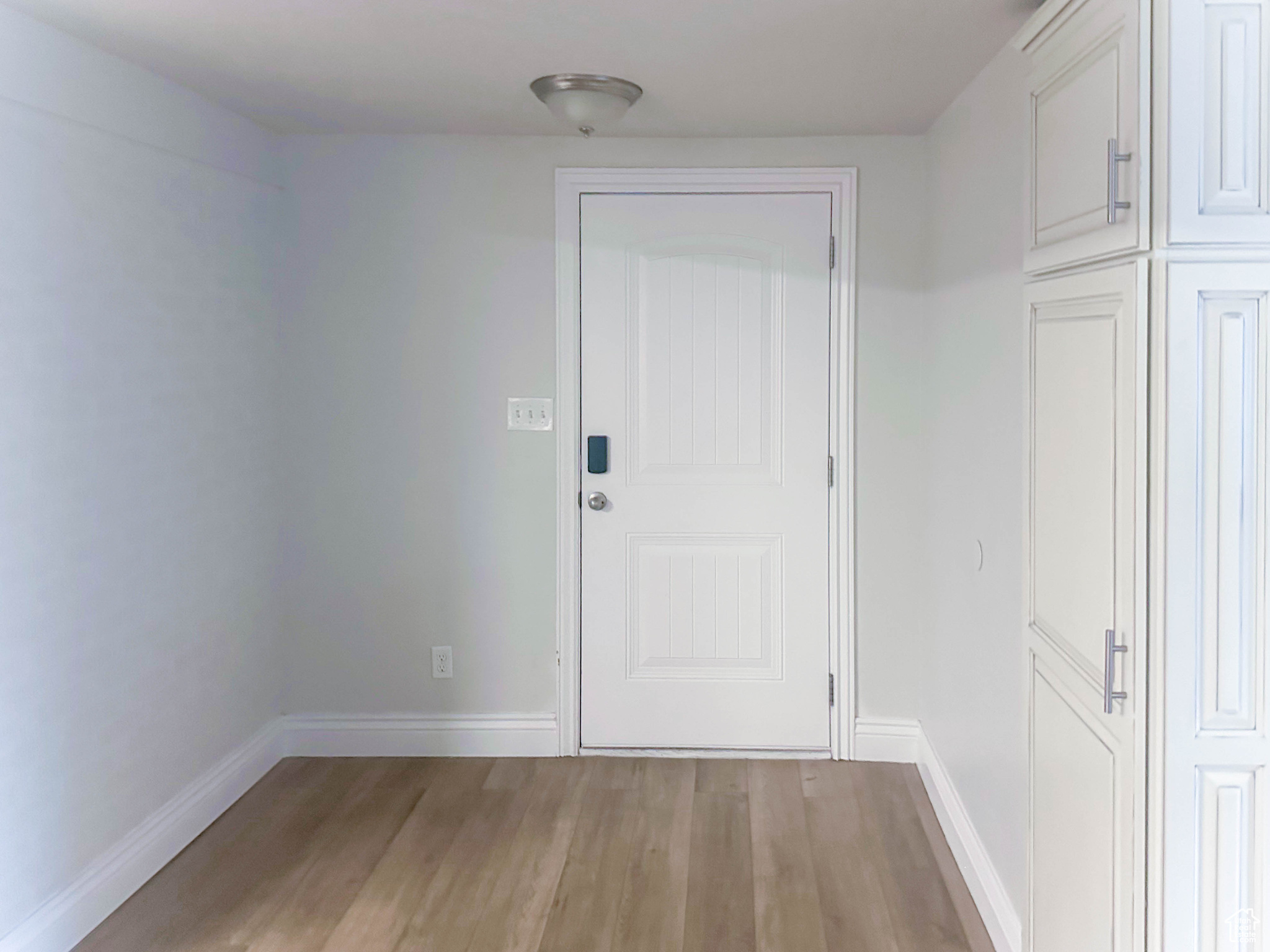 Entryway featuring light hardwood / wood-style flooring