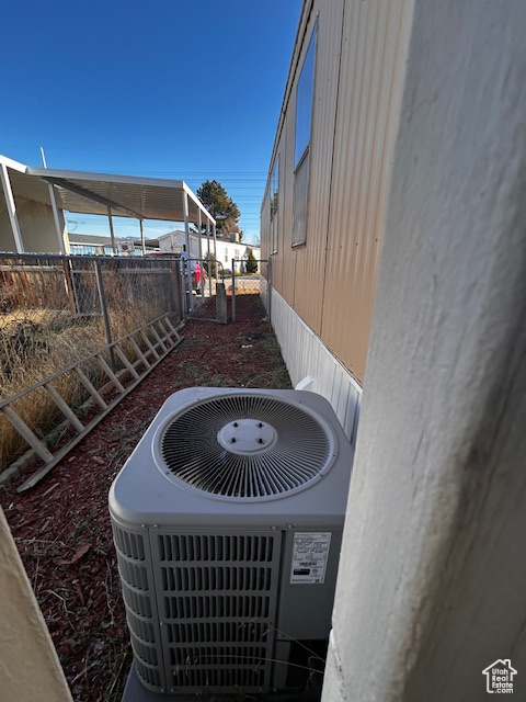 Exterior details with cooling unit