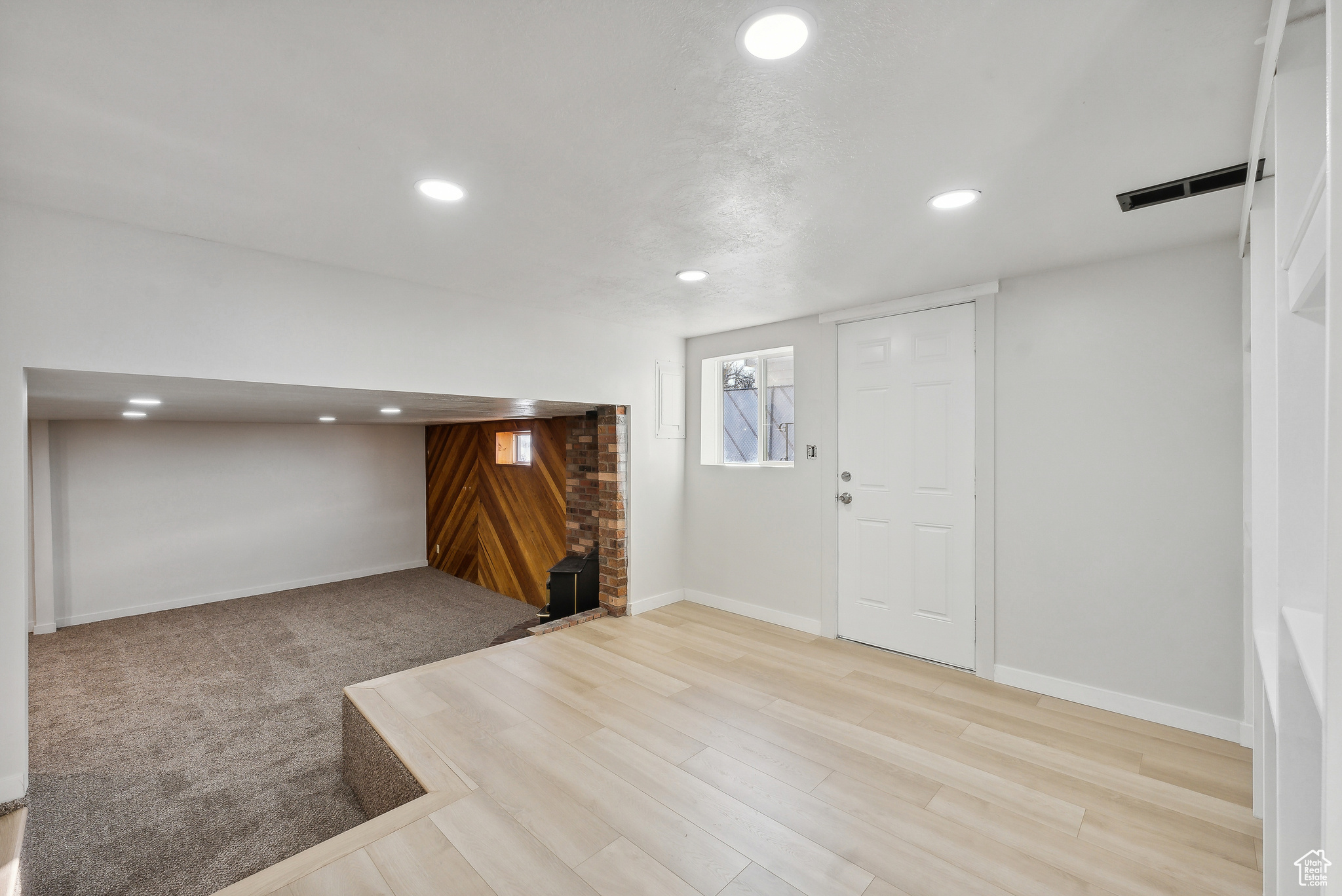 Entryway featuring light wood-type flooring