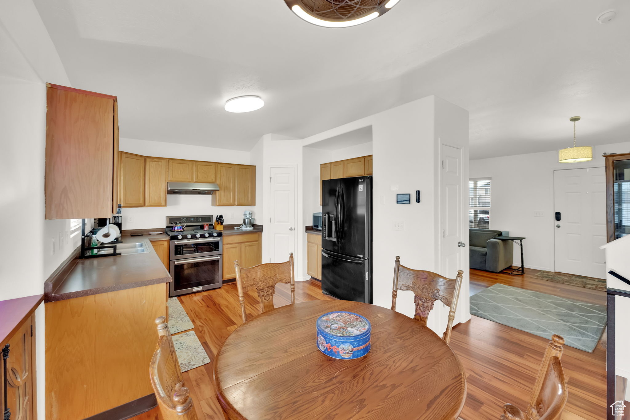 Dining room featuring light hardwood / wood-style flooring