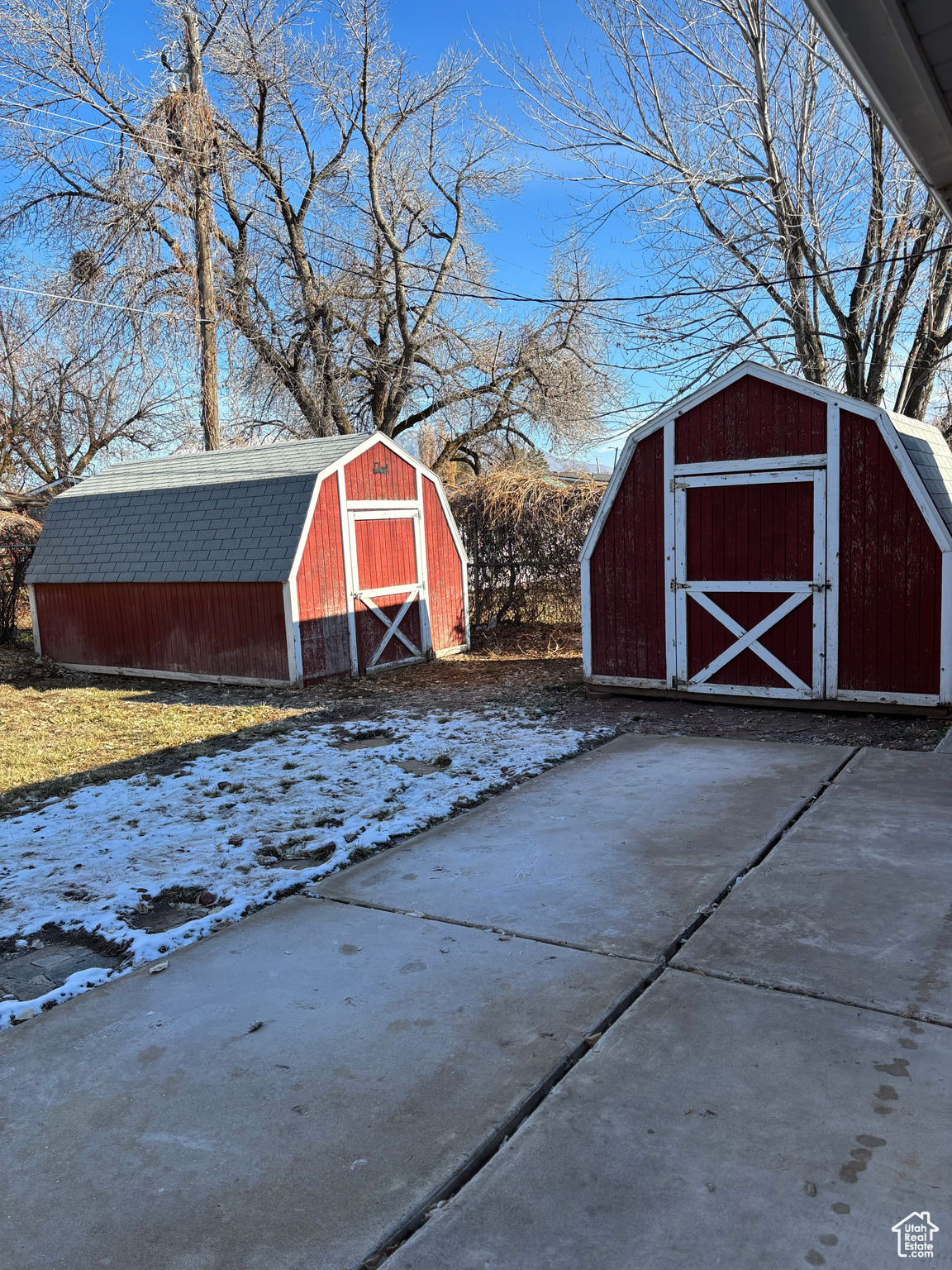 View of snow covered structure