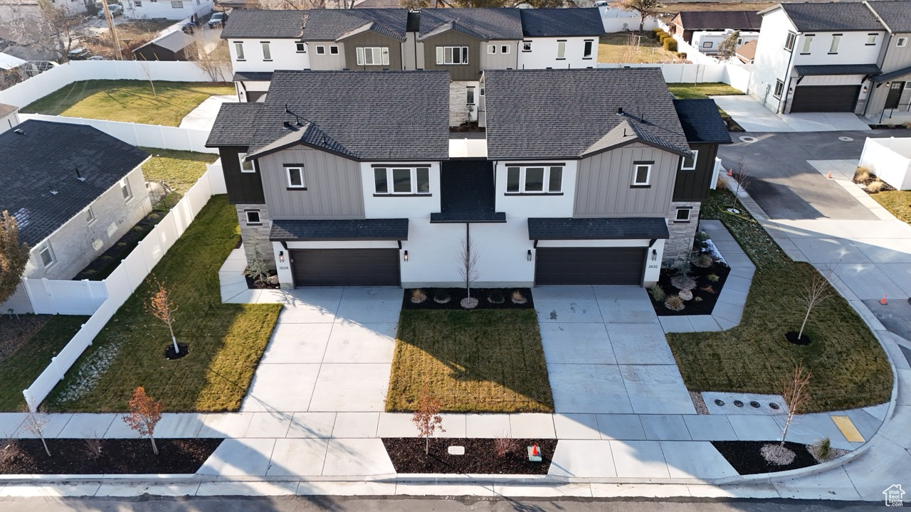 Front aerial view