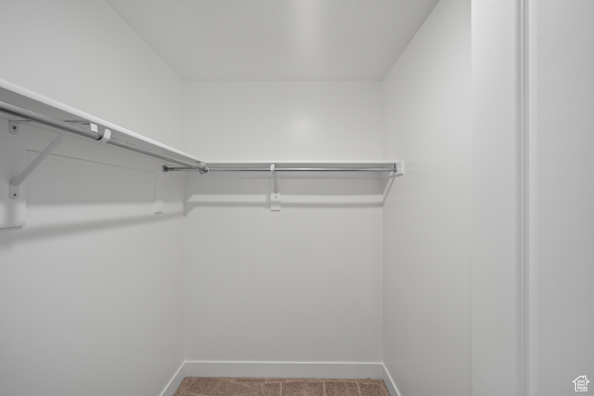 Walk in closet featuring carpet flooring