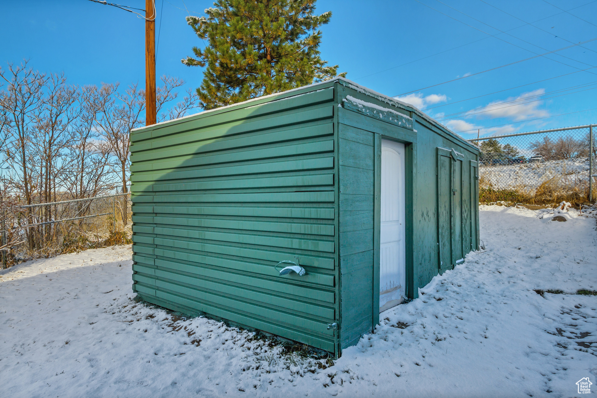 View of snow covered structure