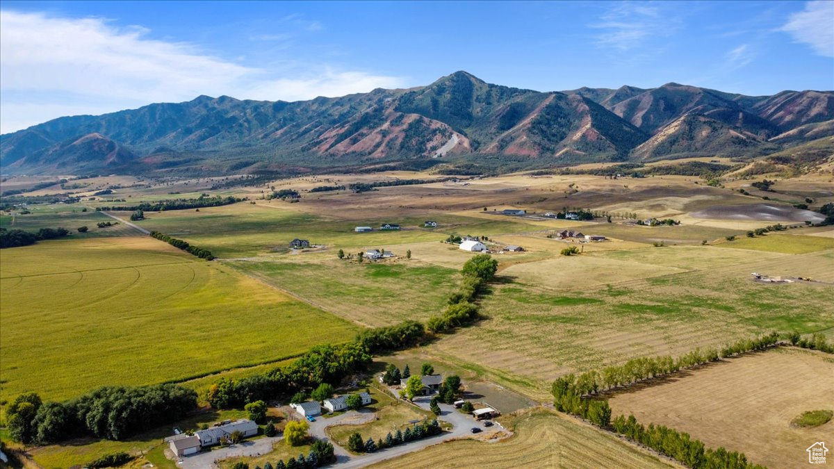 Mountain view featuring a rural view
