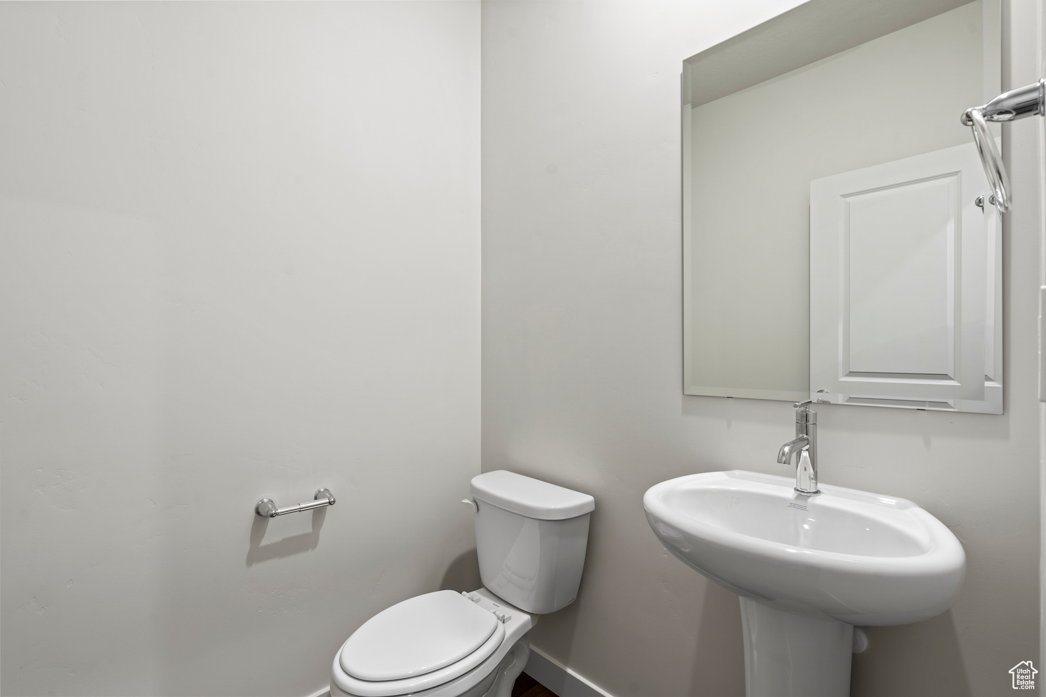 Bathroom with toilet and sink