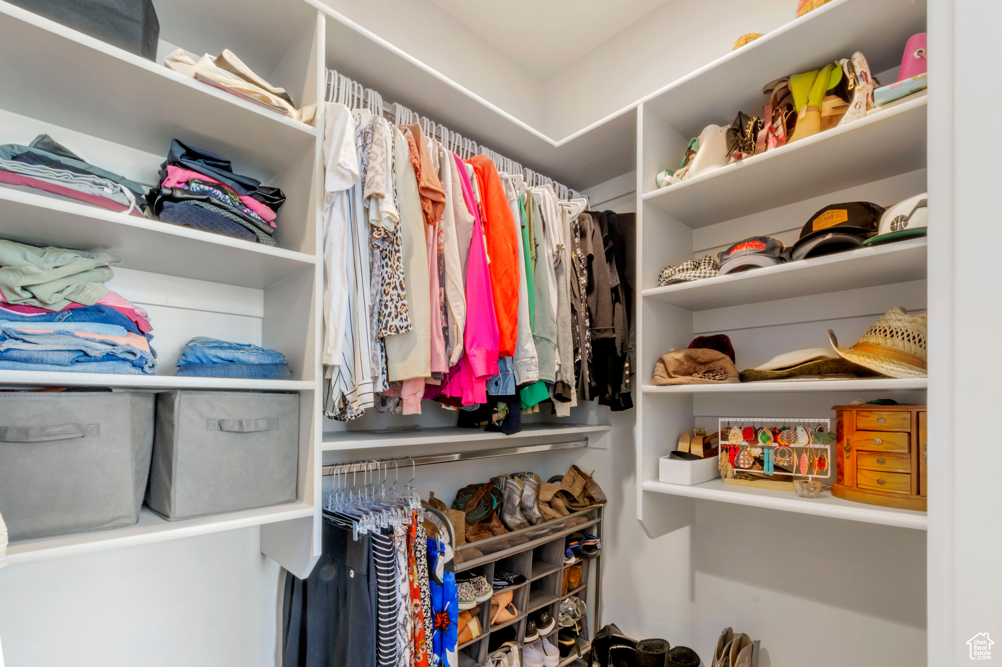 View of spacious closet