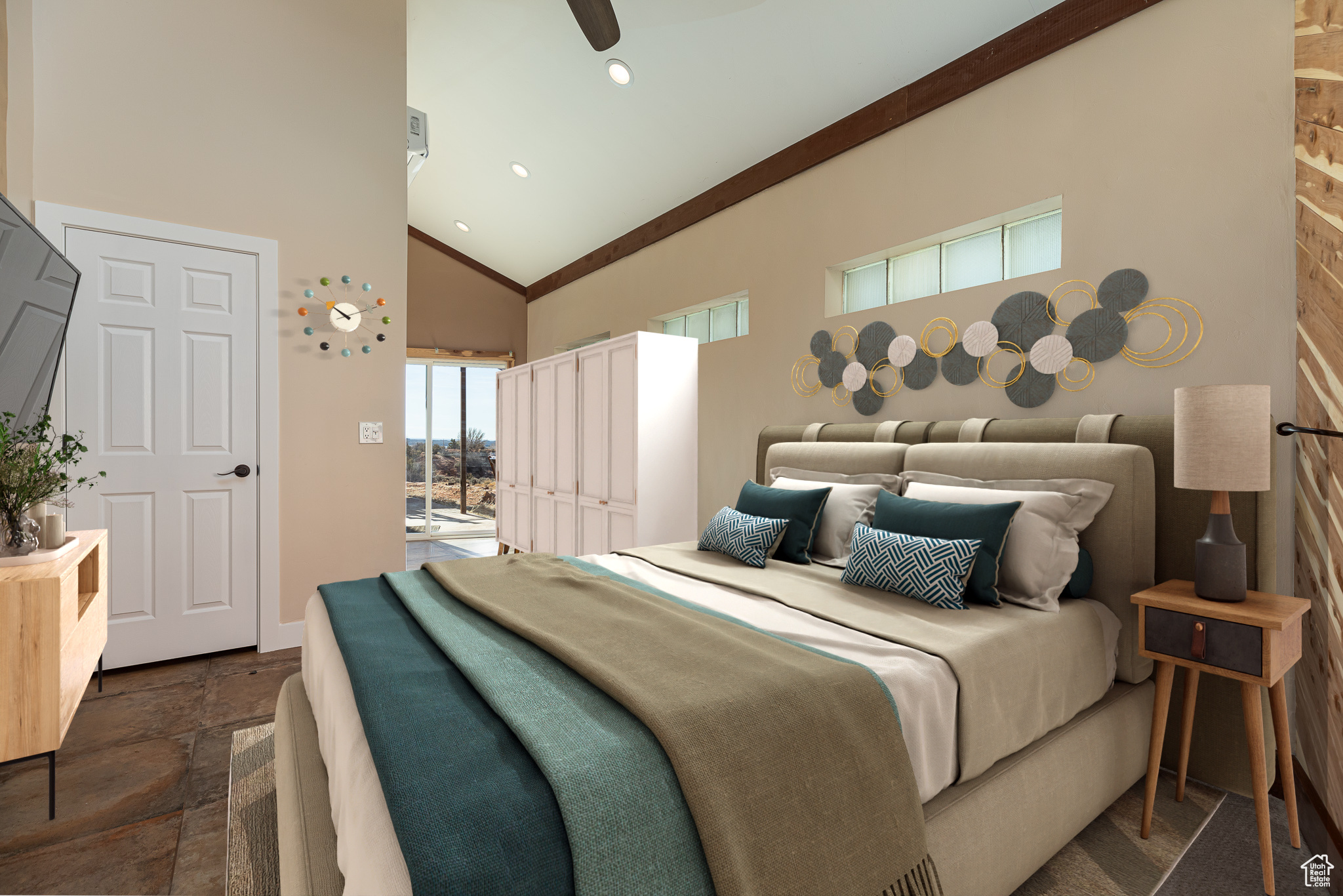 Bedroom with digital Staging