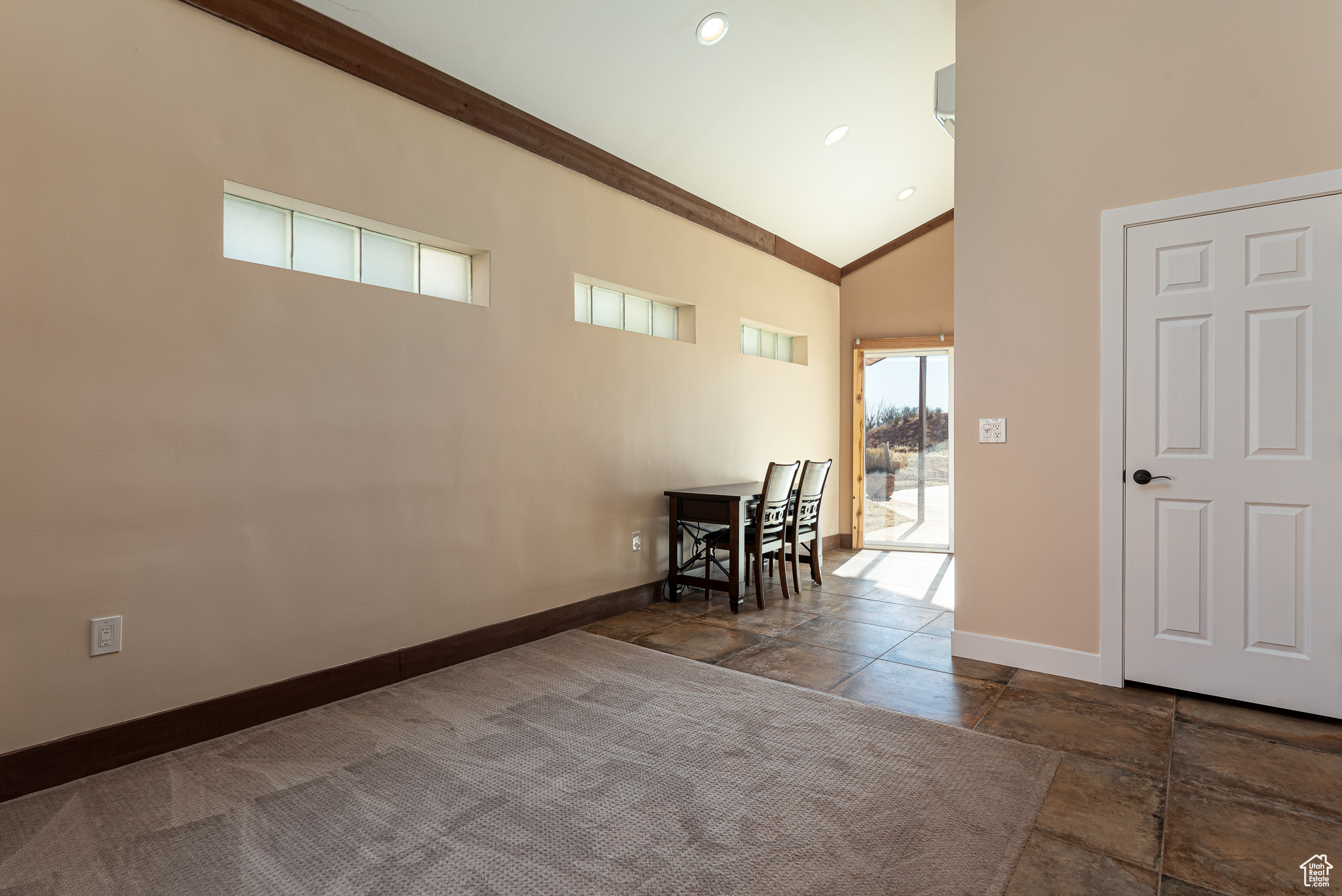 Master bedroom #2 high vaulted ceiling