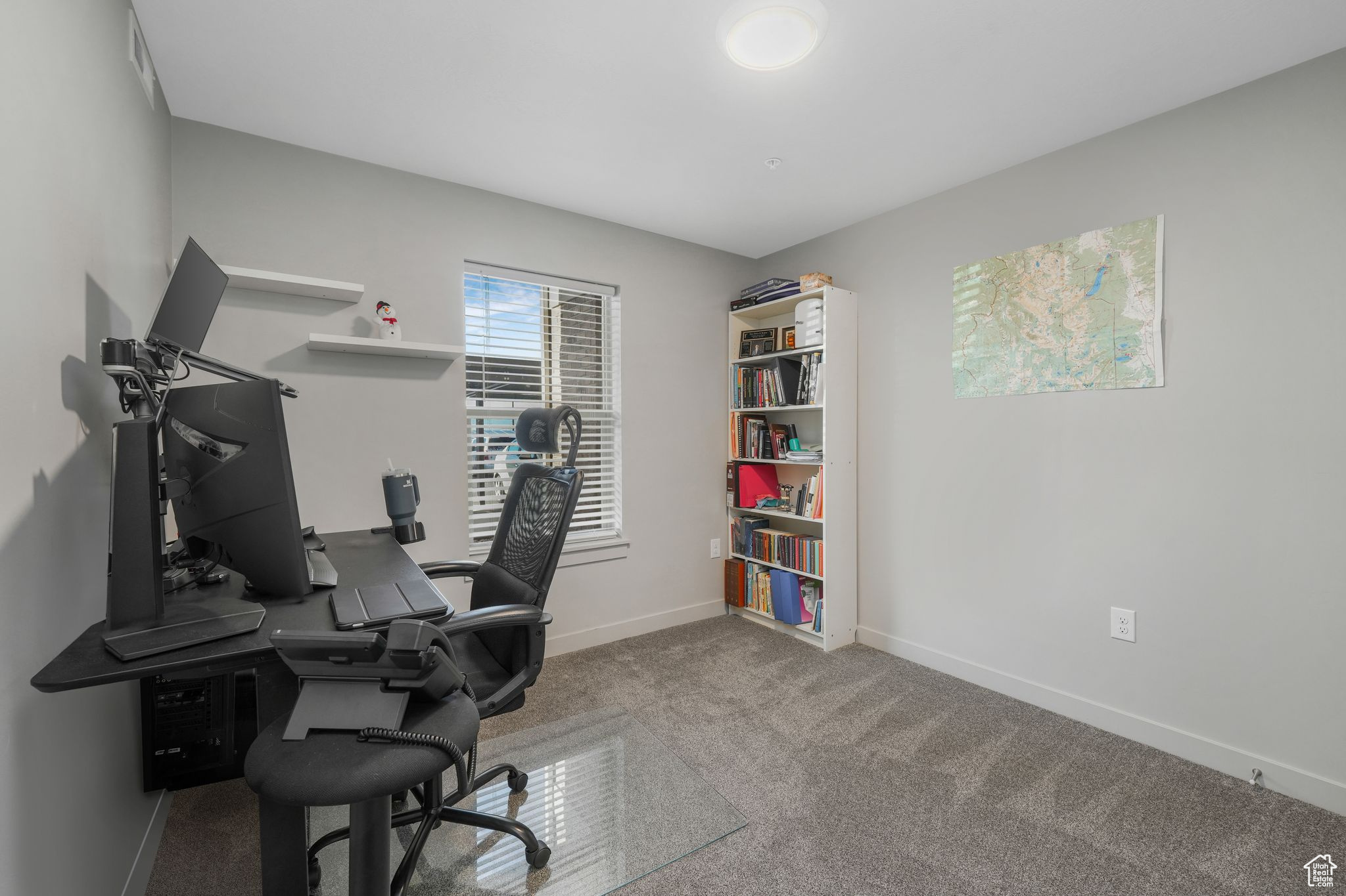 View of carpeted office