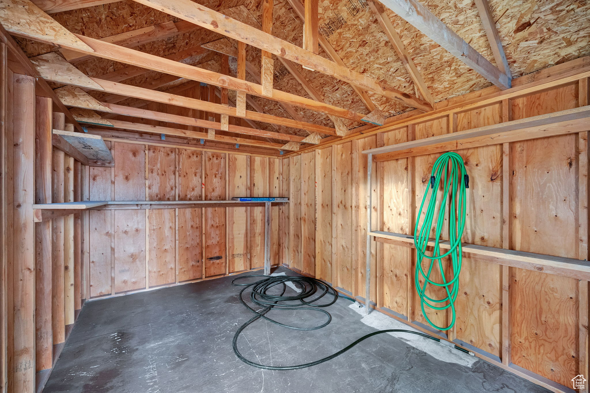 Interior of Storage Shed