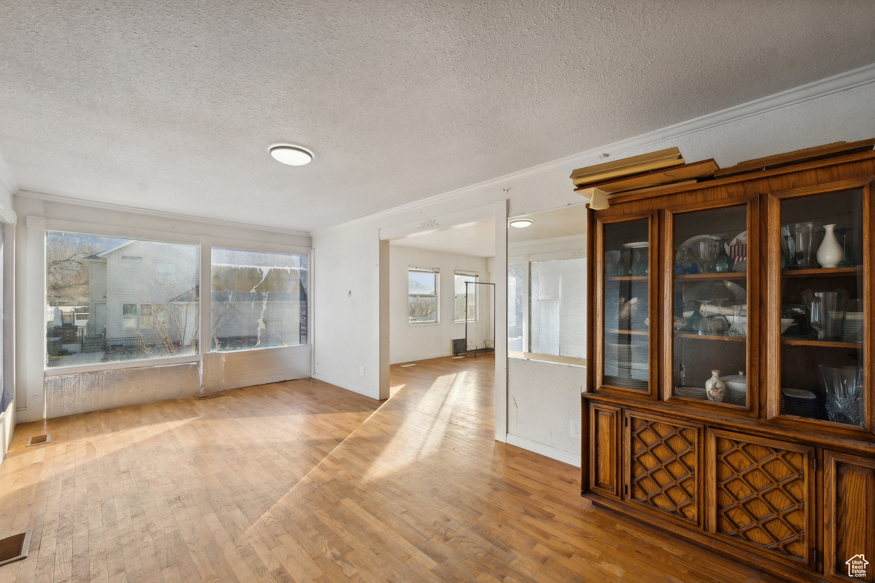 Room built over garage - open space for dining, living or game room.