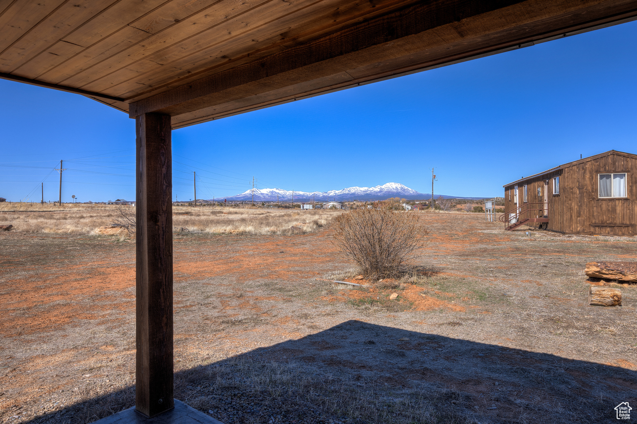 View of yard featuring a mountain view and a rural view