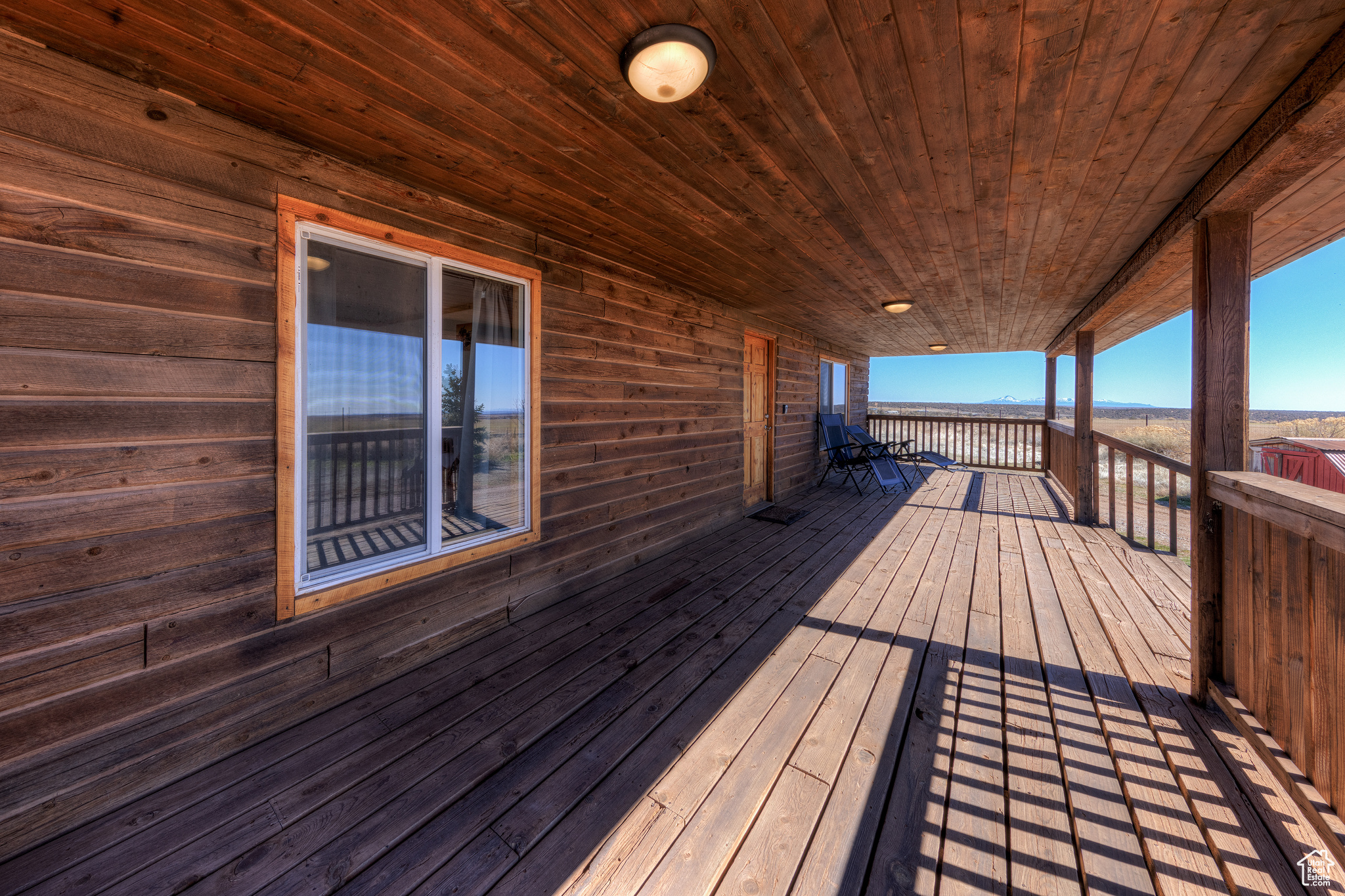 View of wooden terrace