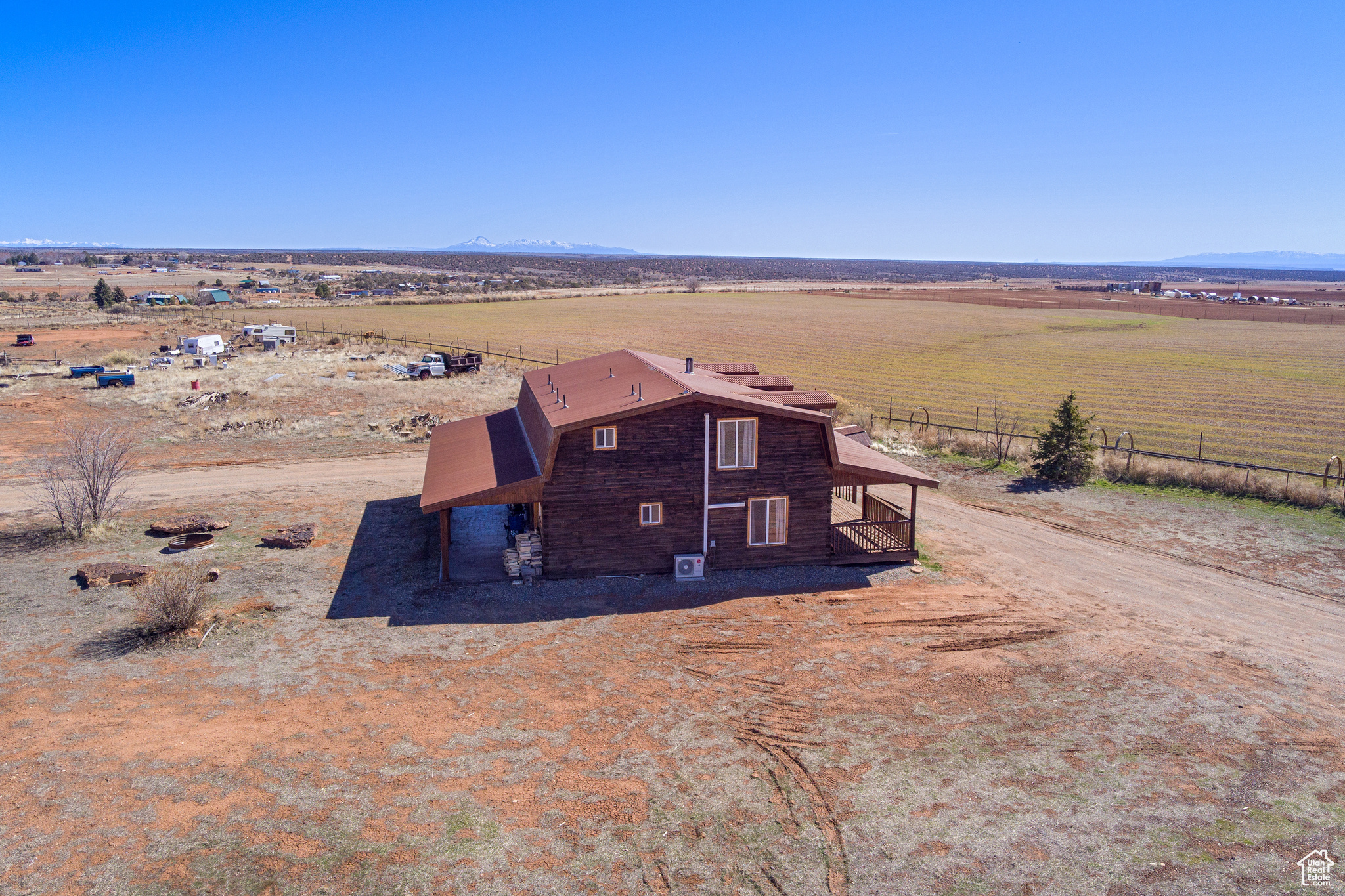 Aerial view featuring a rural view