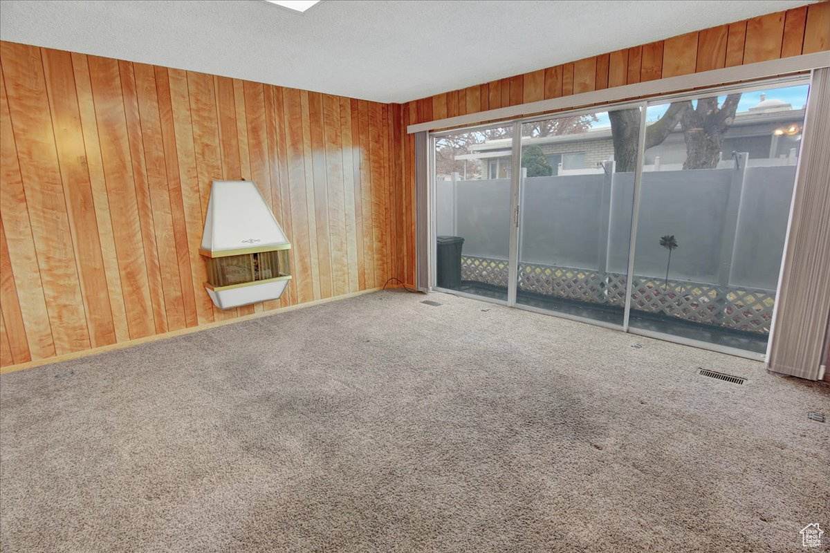 Family Room and view of patio