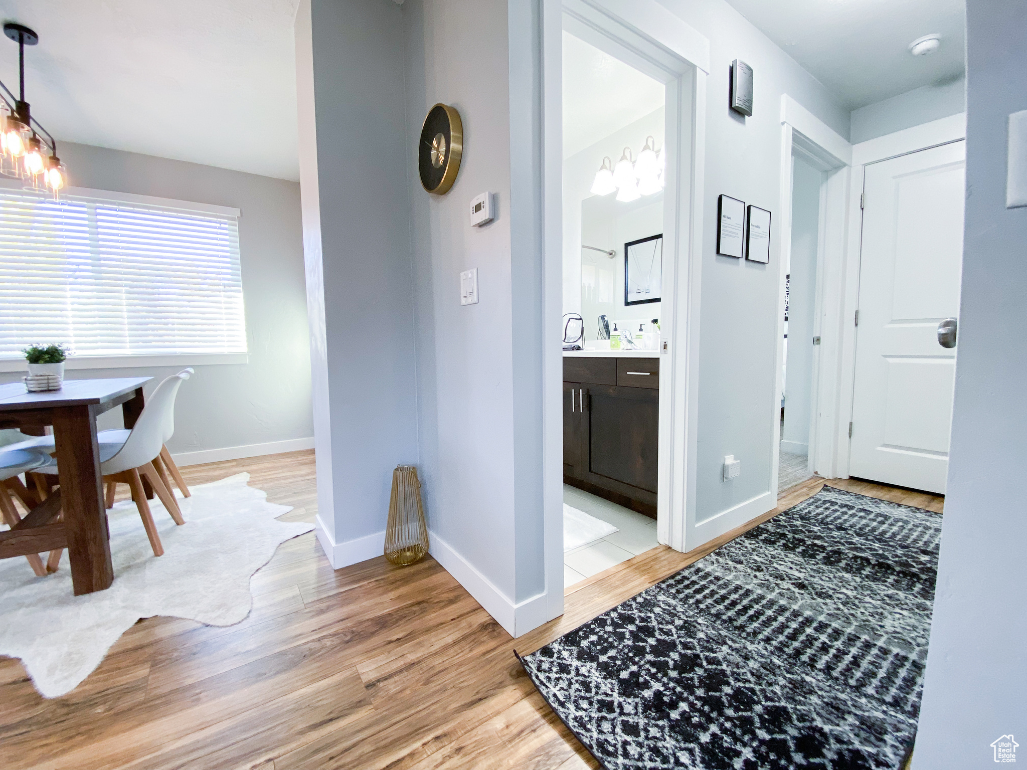 Upstairs Corridor featuring light hardwood / wood-style floors