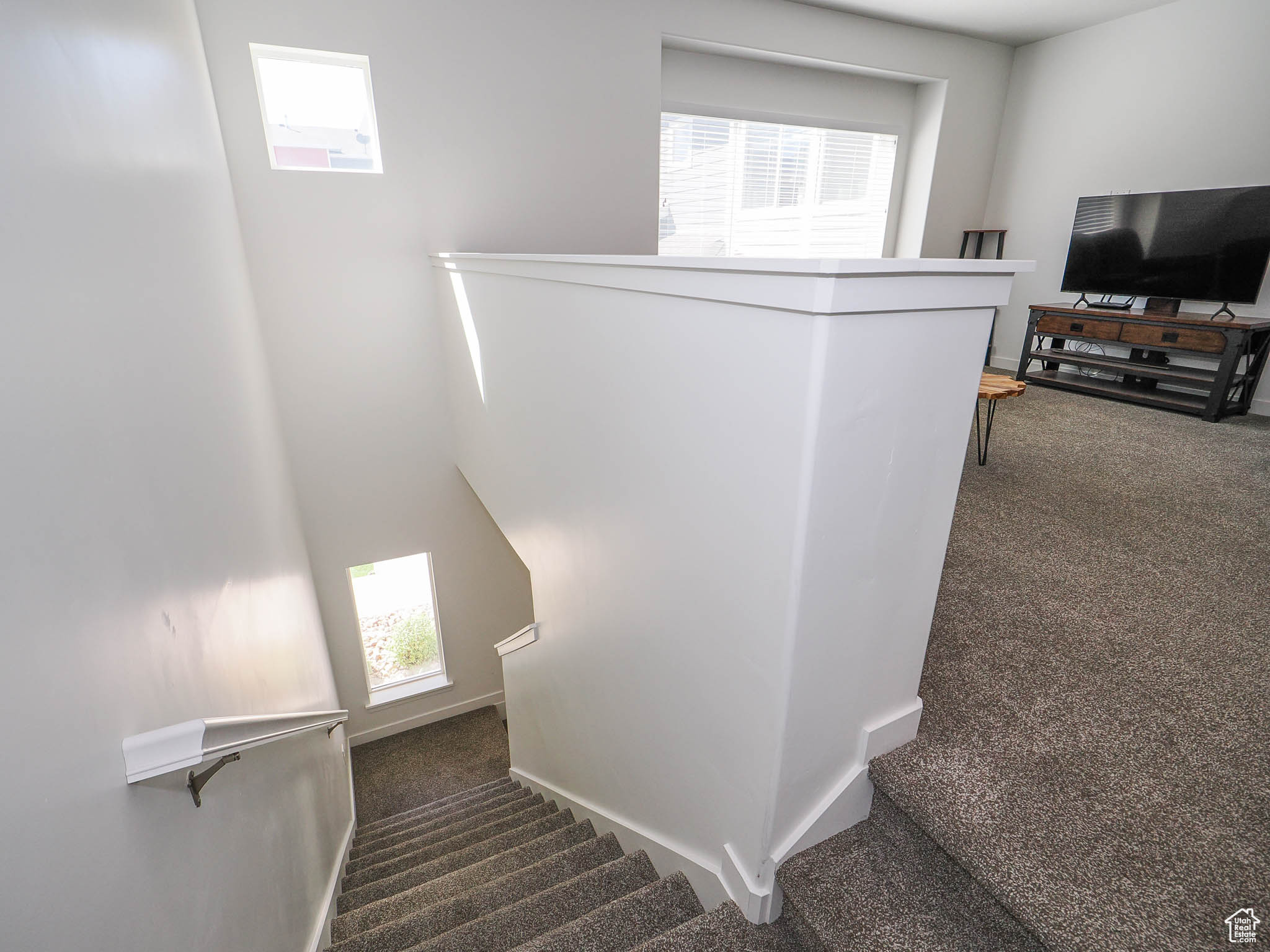 Staircase with carpet