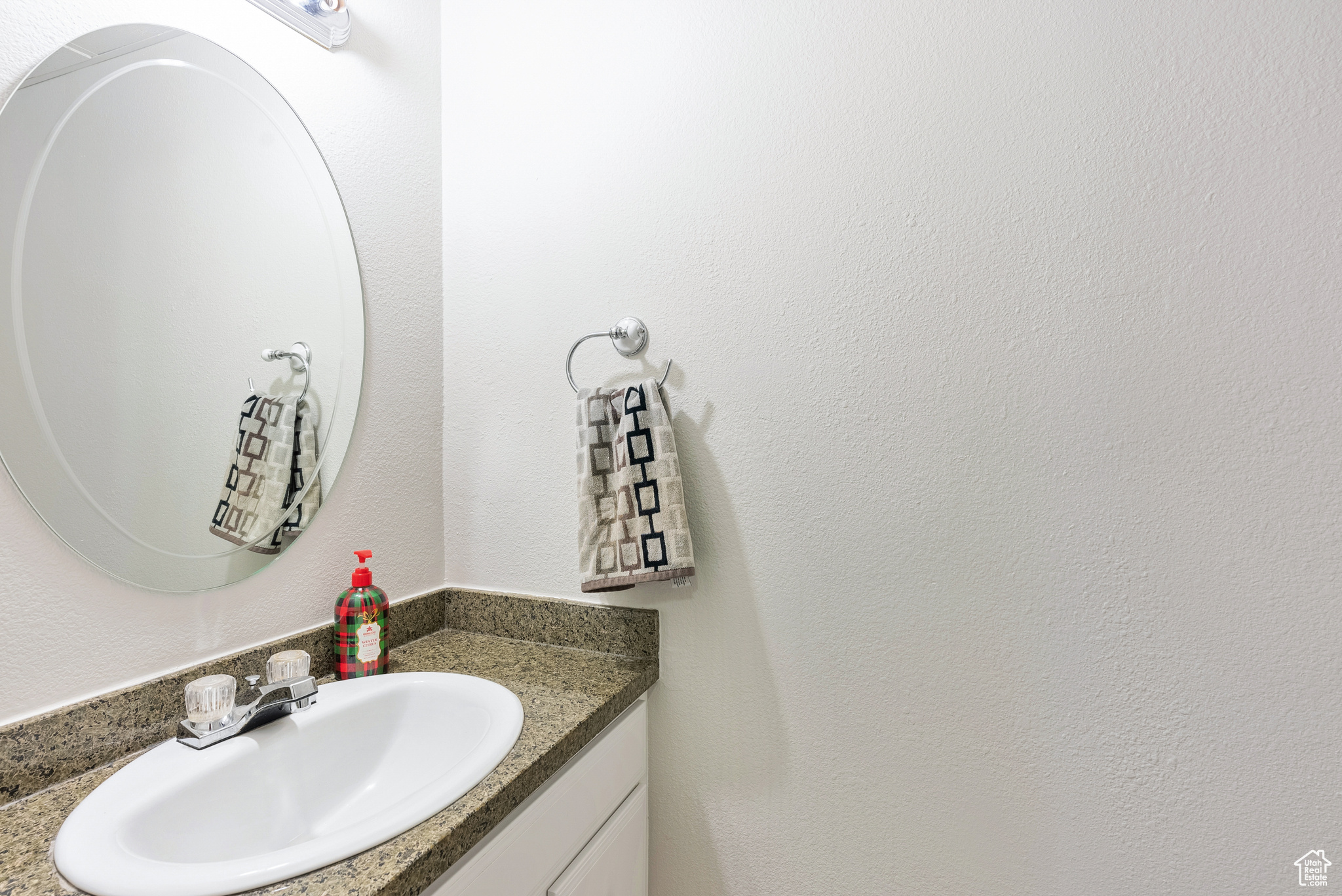 Bathroom featuring vanity