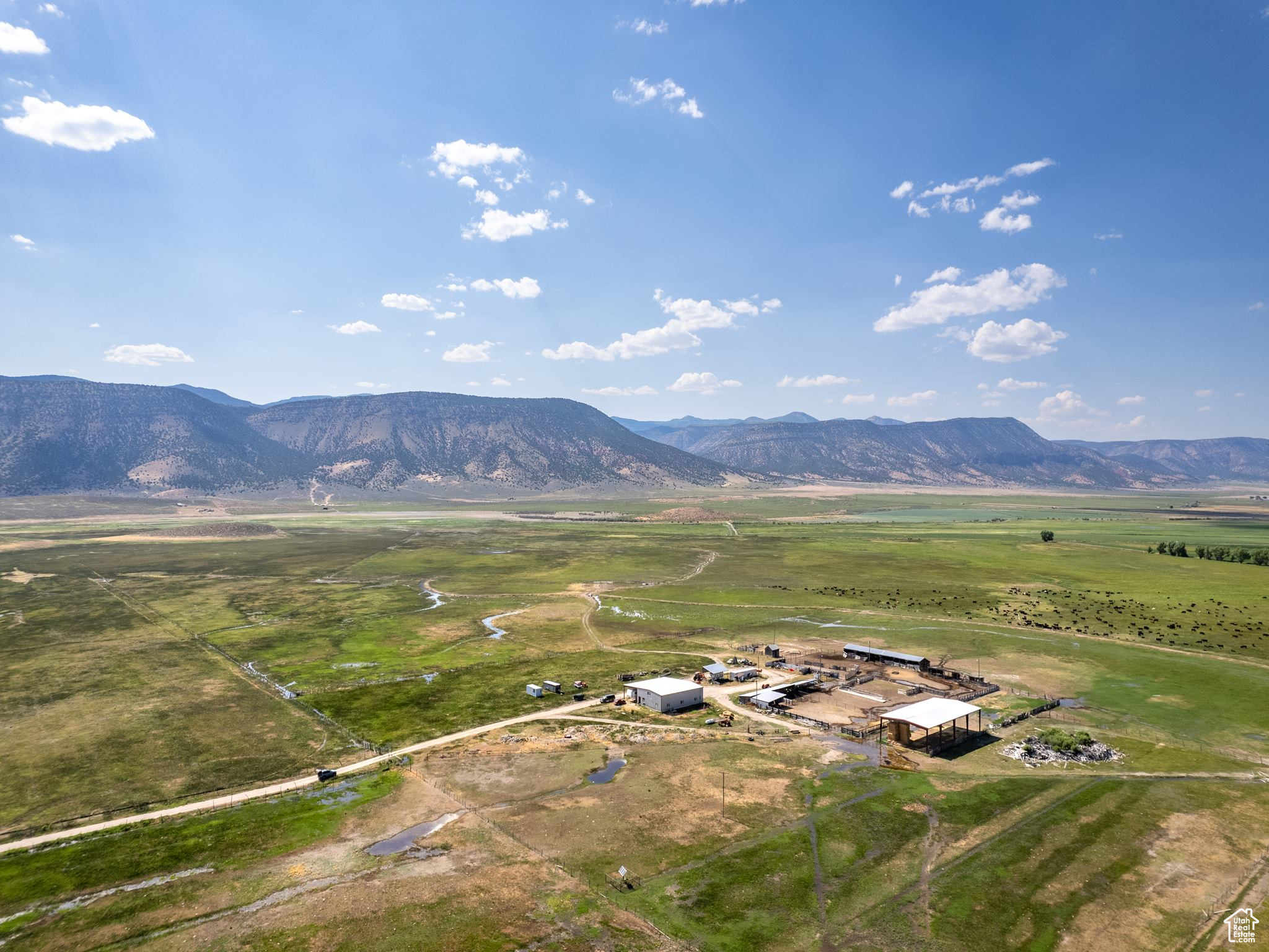 Mountain view featuring a rural view