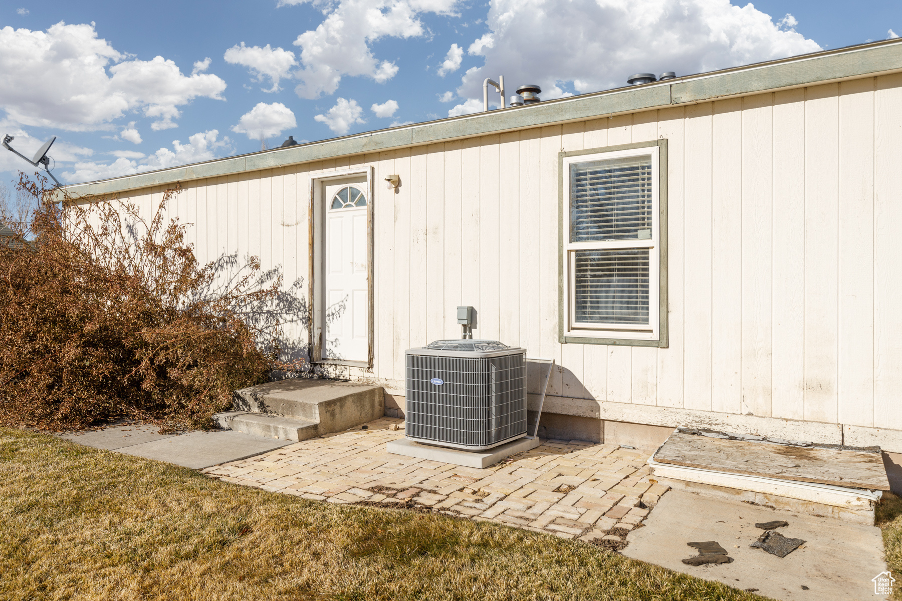 Exterior space with central air condition unit