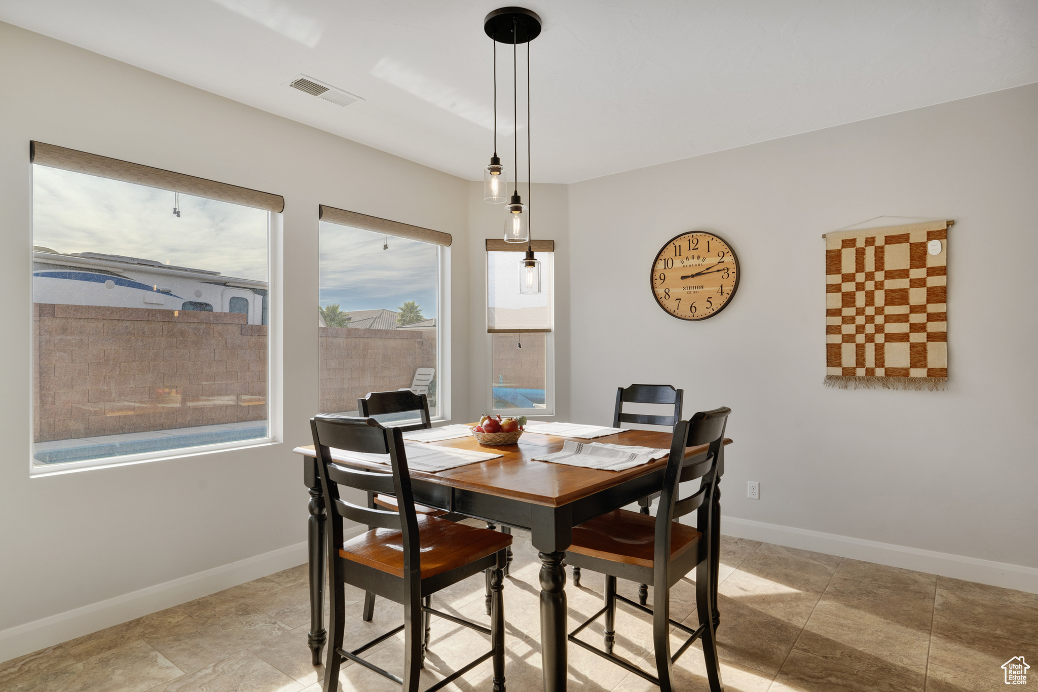View of dining space