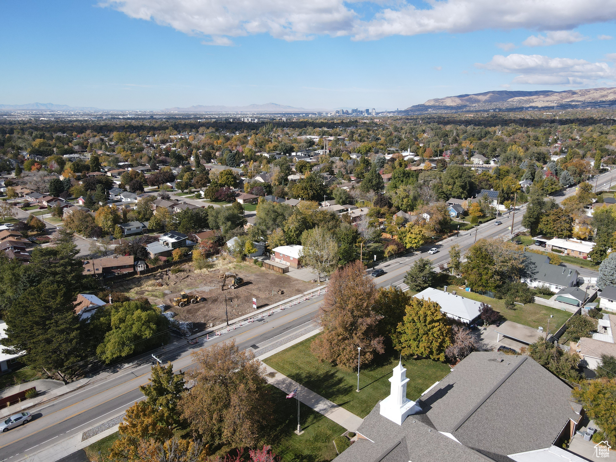 Looking towards downtown