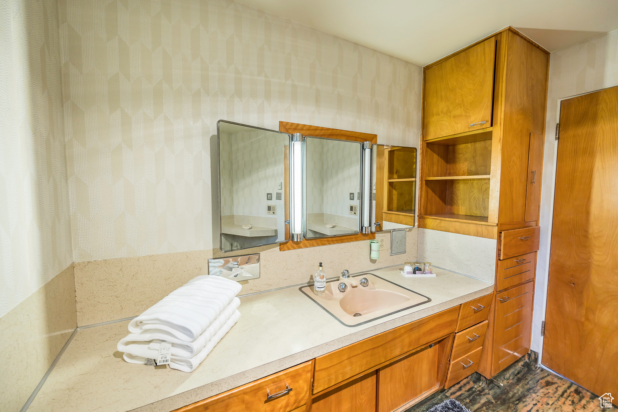 Bathroom featuring vanity