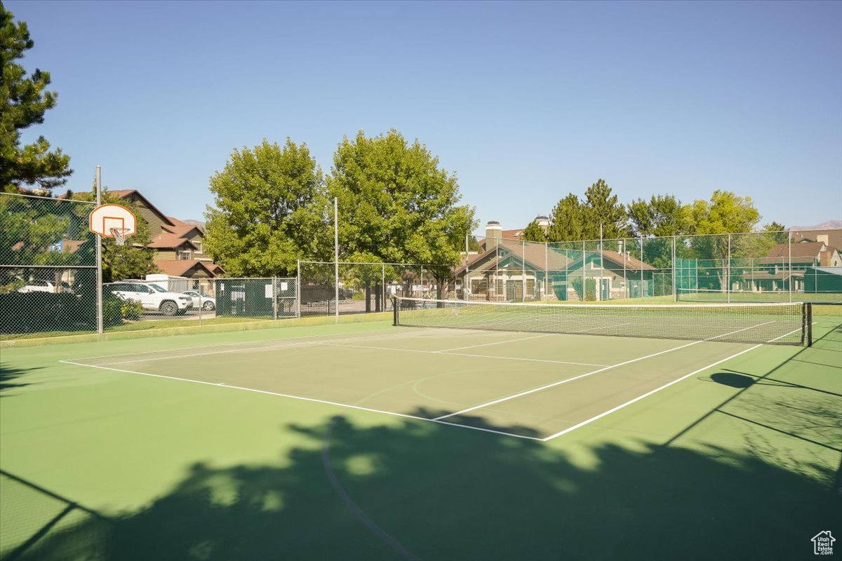 View of sport court with basketball court