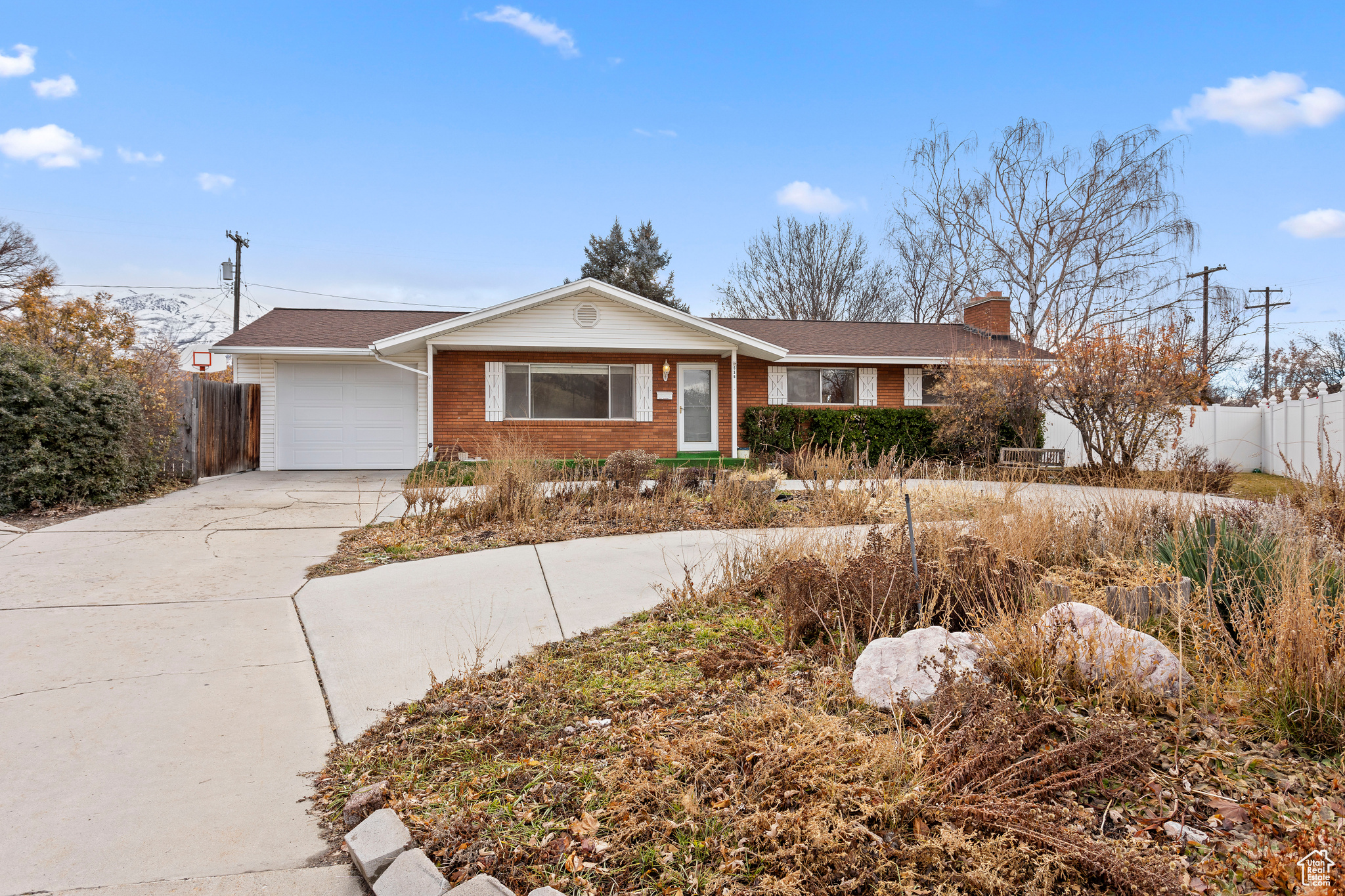 Ranch-style home with a garage