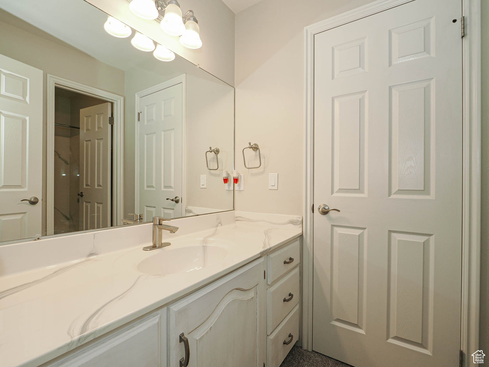 Bathroom featuring vanity