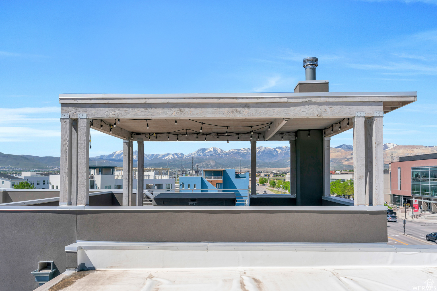 View of property's community featuring a gazebo and a mountain view