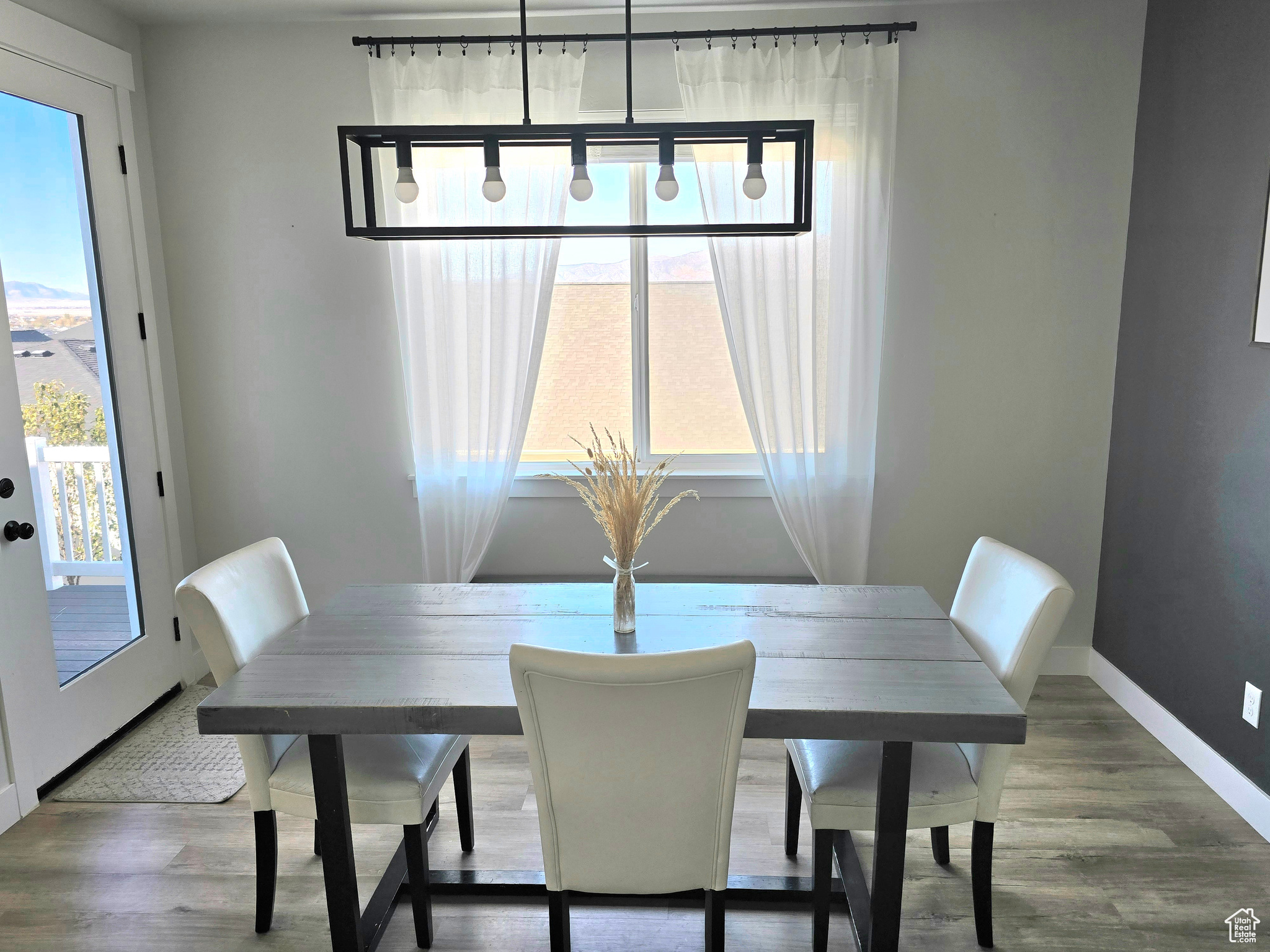 Dining room featuring wood-type flooring