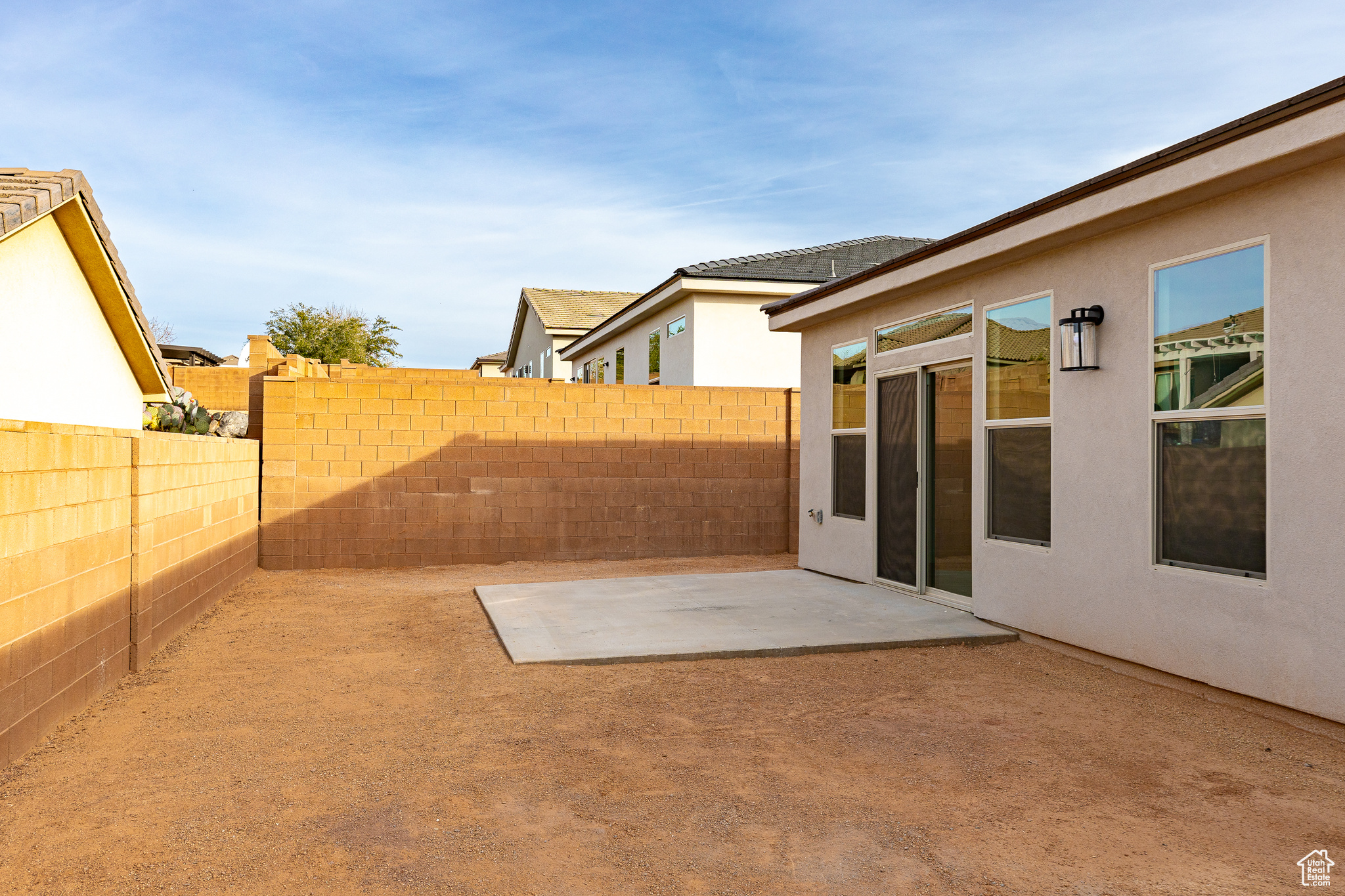 View of yard with a patio