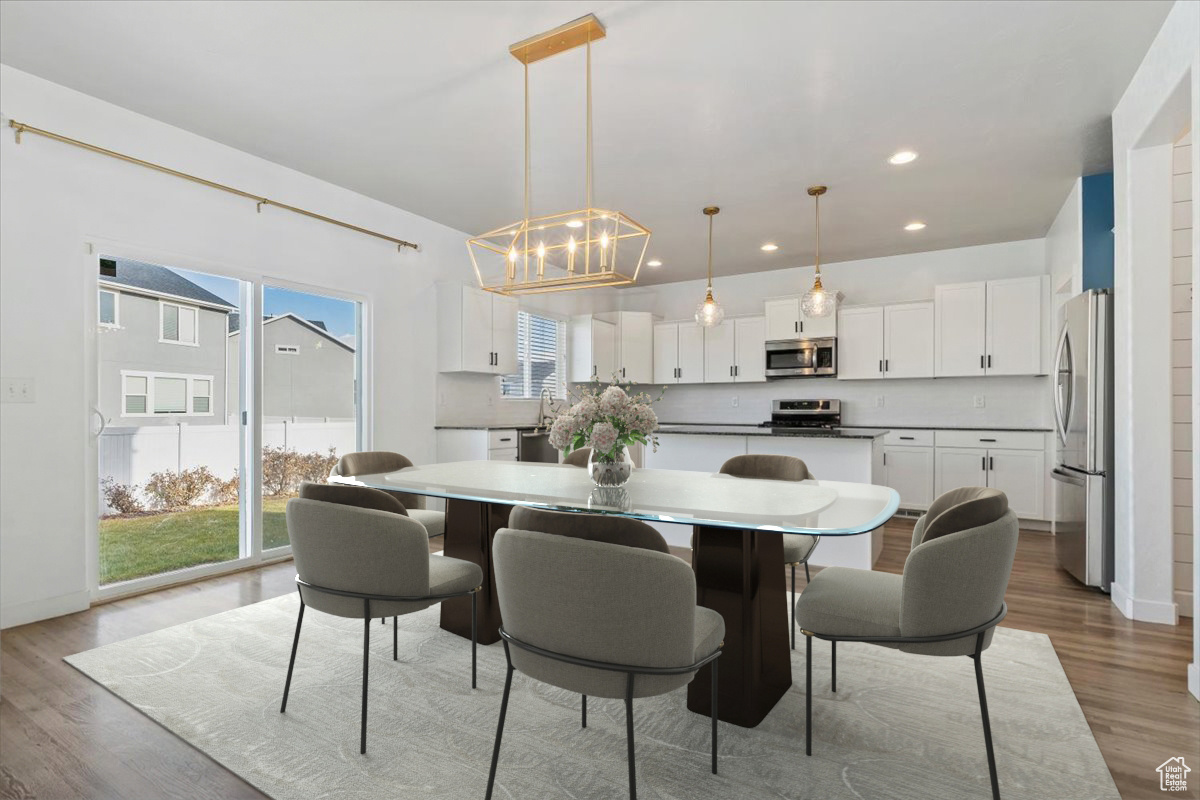 Spacious Kitchen and Dining area, perfect for gathering with loved ones, and hosting guests.