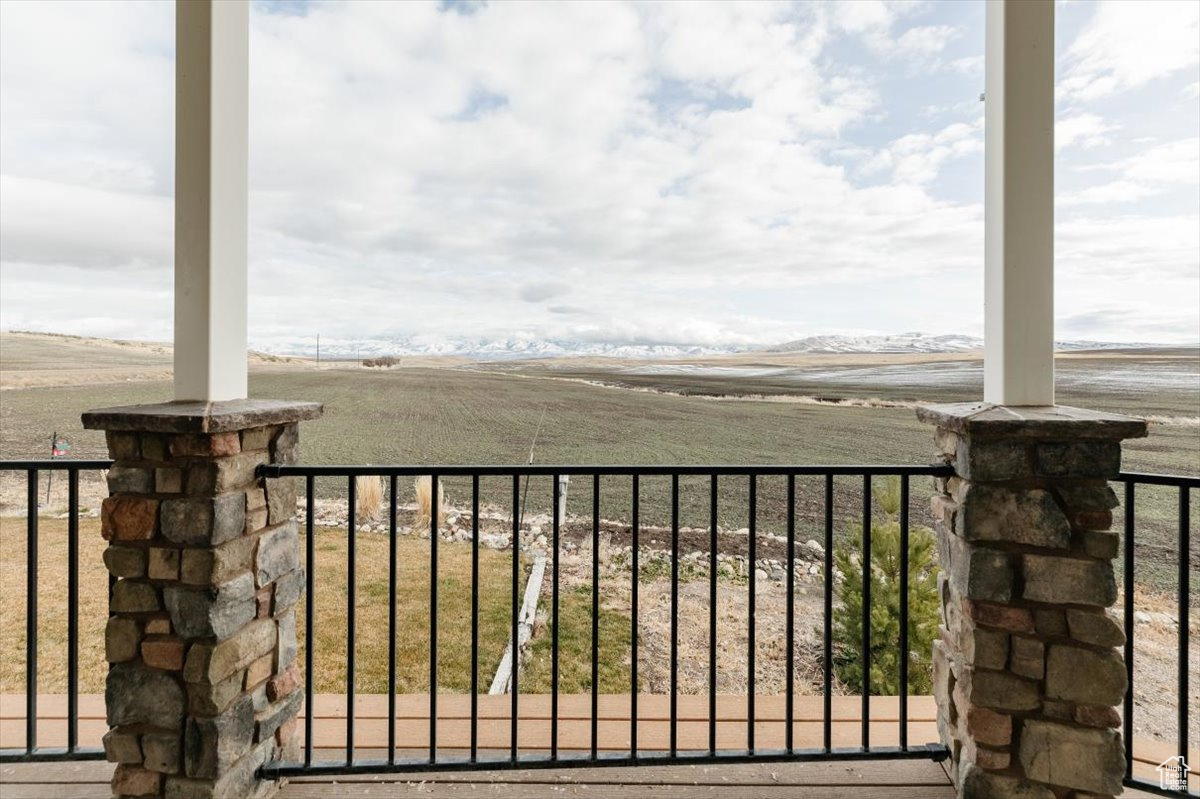 Exterior space featuring a rural view