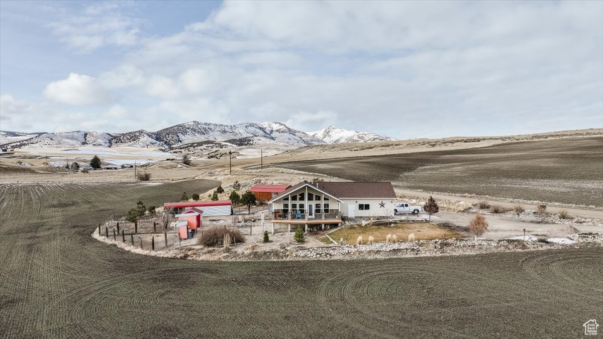 Exterior space featuring a mountain view and a rural view