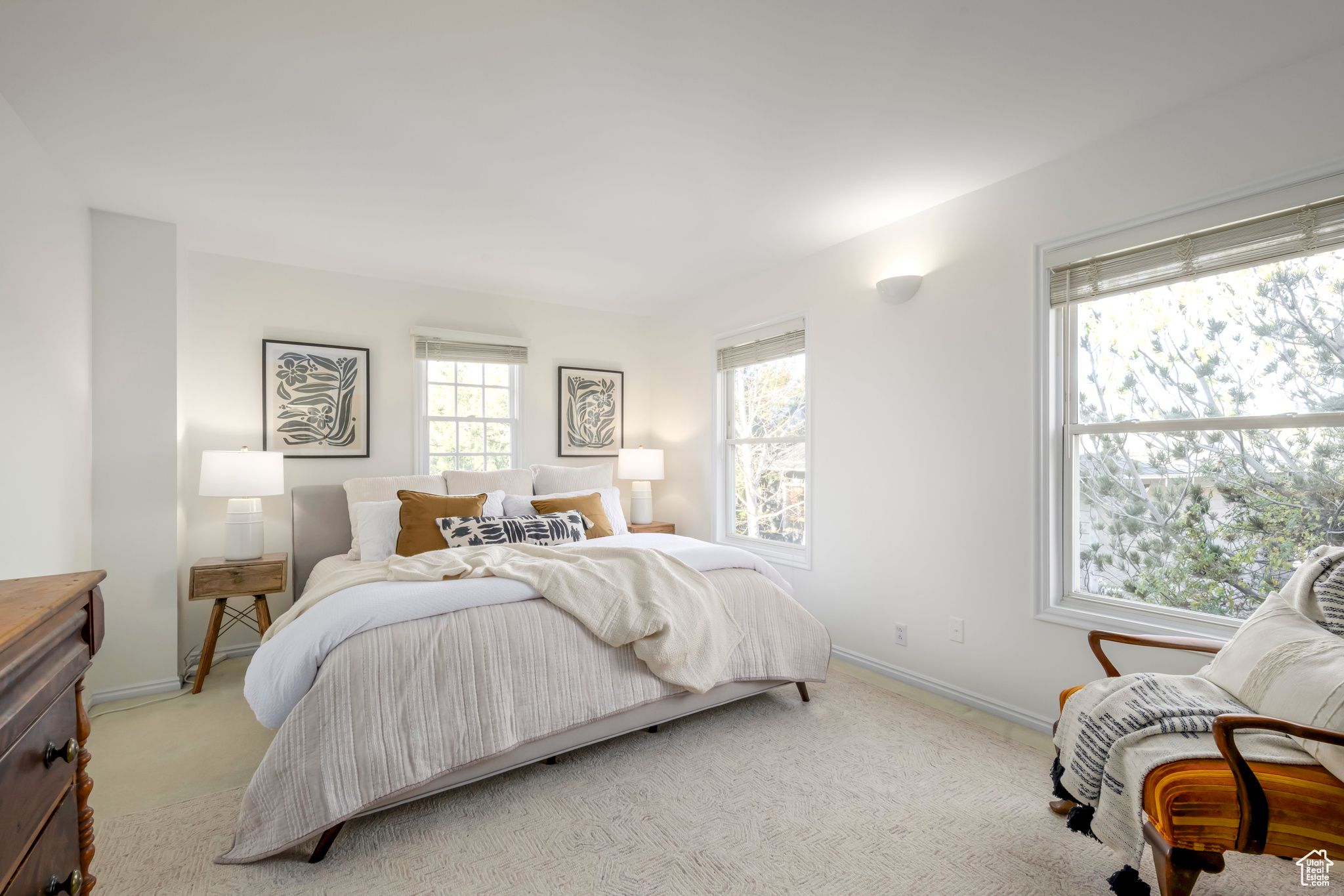 View of carpeted Primary bedroom