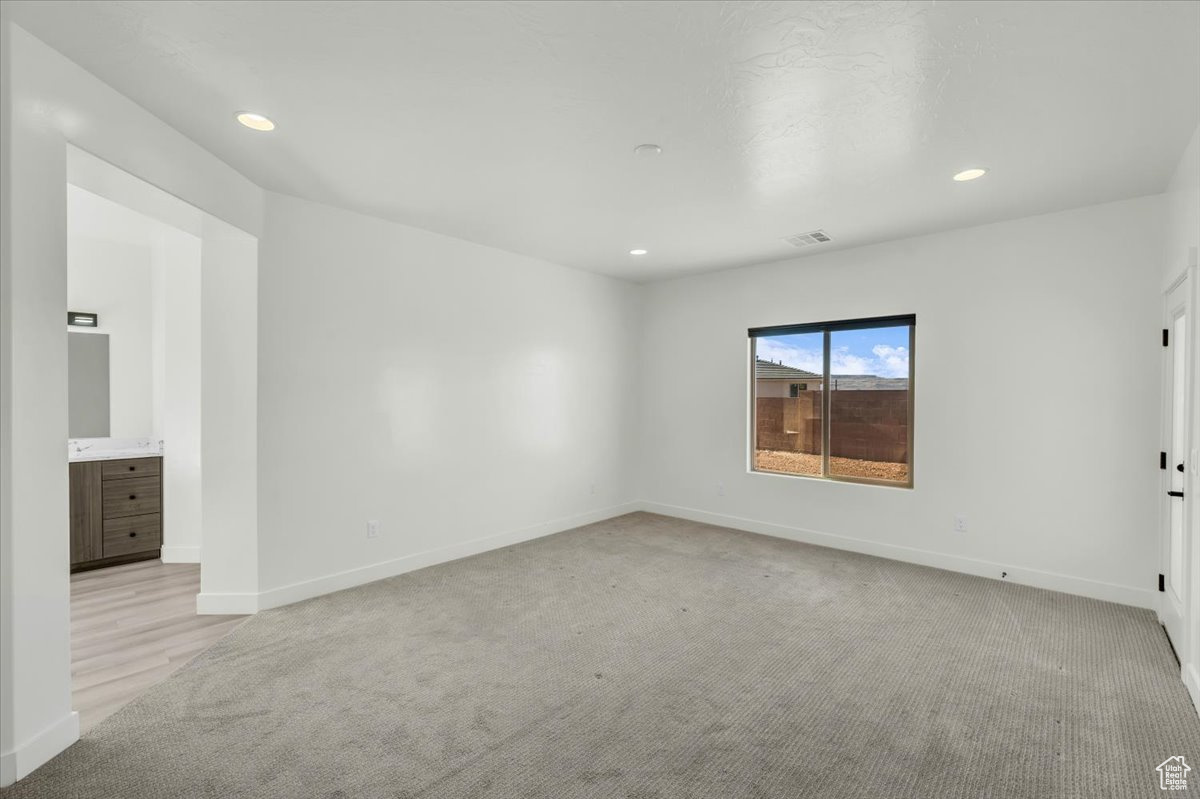 View of carpeted empty room