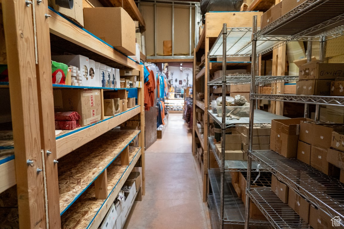 View of storage room