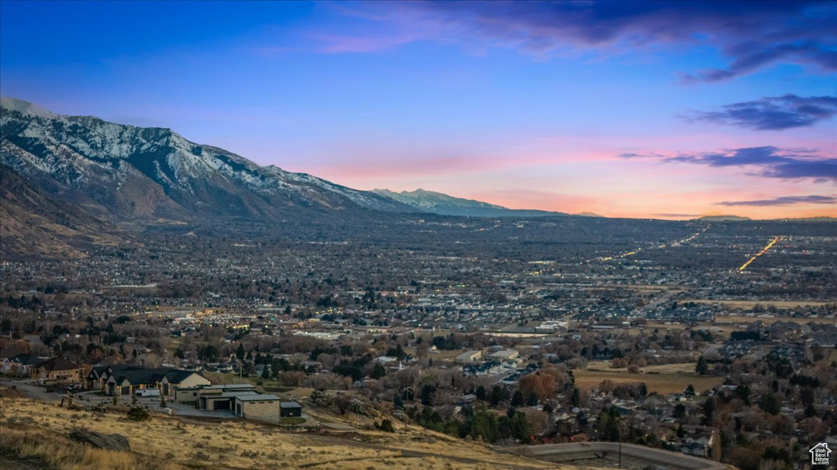 Mountain view at sunset