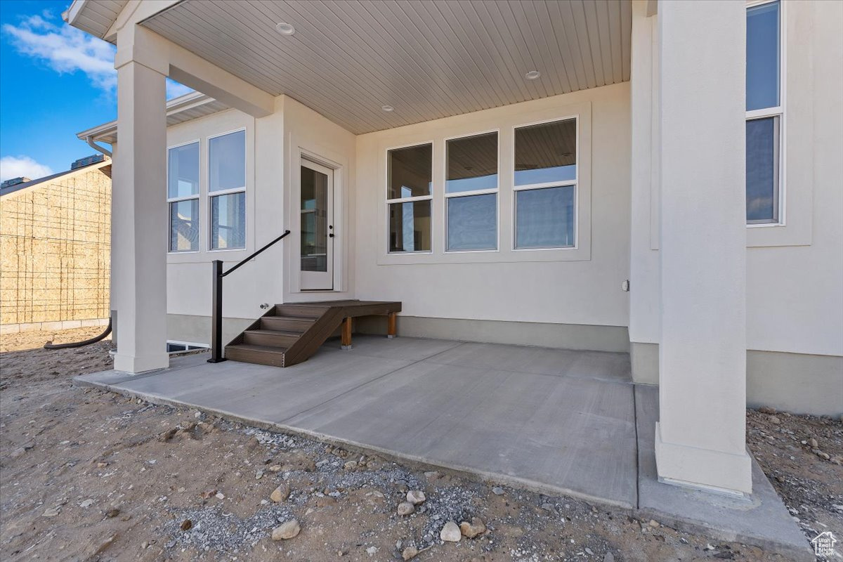 View of covered patio