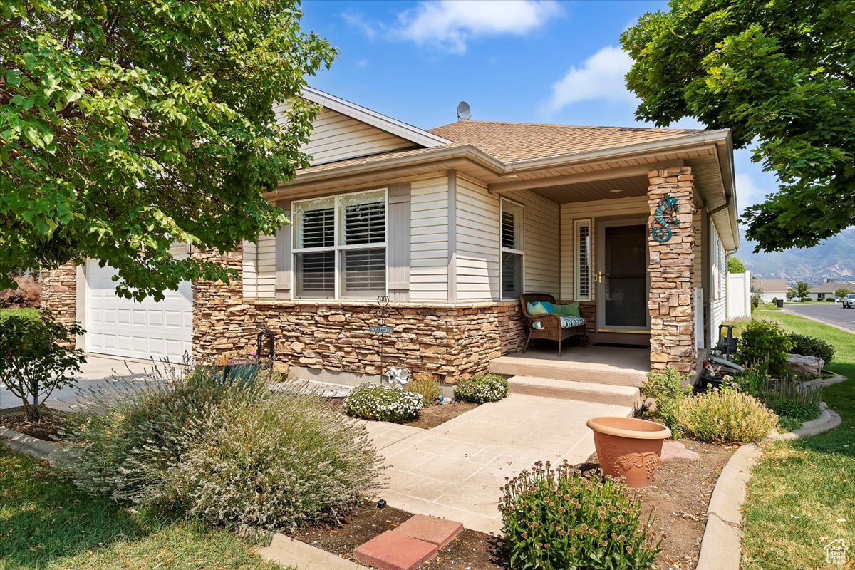 West facing home on corner lot.