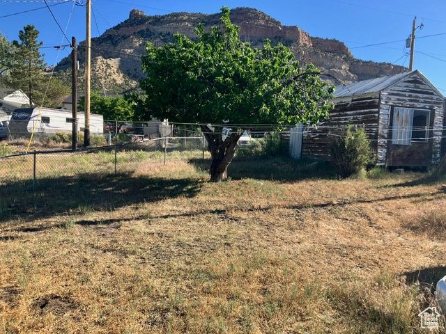 Property view of mountains with fruit tree