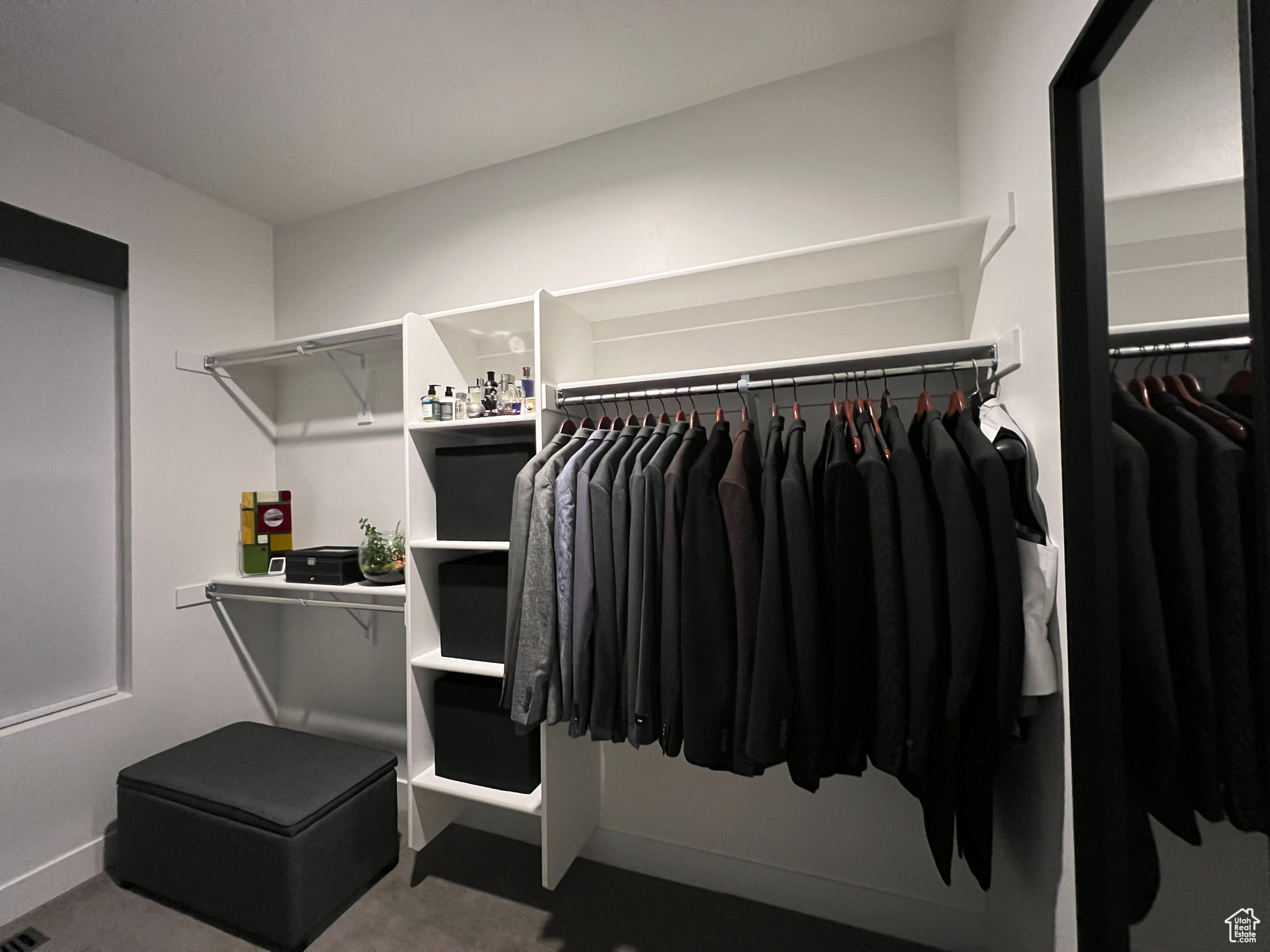 View of spacious closet